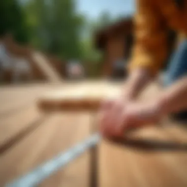 Measuring deck dimensions with precision