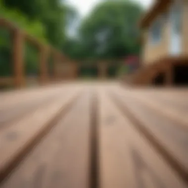 Selection of quality materials for building a sturdy and stylish deck.