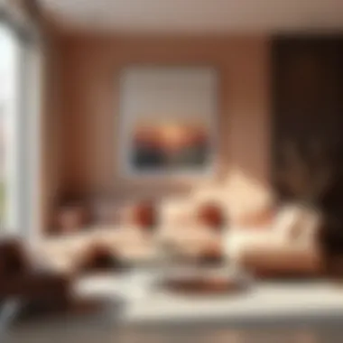 Modern Living Room Color Palette Elegant living room showcasing a modern color palette