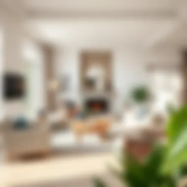 Comfortable Living Room Design Cozy living room with natural light and stylish decor