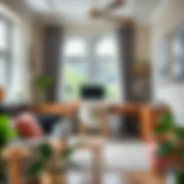 Functional and Aesthetic Home Office Stylish workspace integrated within a home environment