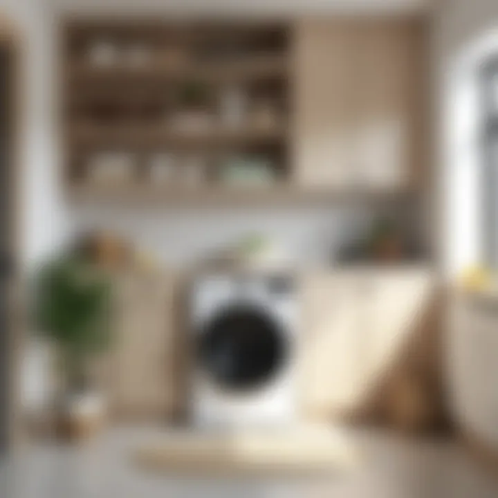 Innovative design elements enhancing laundry space aesthetics