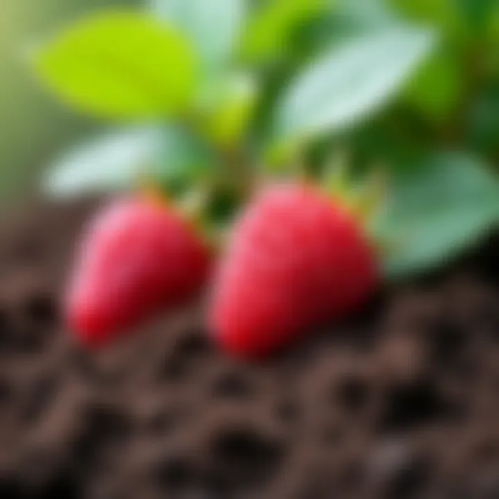 Nutrient-rich soil for raspberry plants