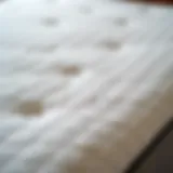 Close-up of TempurPedic mattress fabric showcasing its unique texture