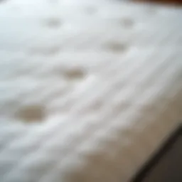 Close-up of TempurPedic mattress fabric showcasing its unique texture