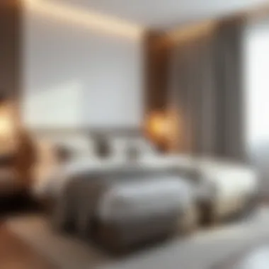Chic Contemporary Twin Bedroom Contemporary twin bedroom with minimalist design