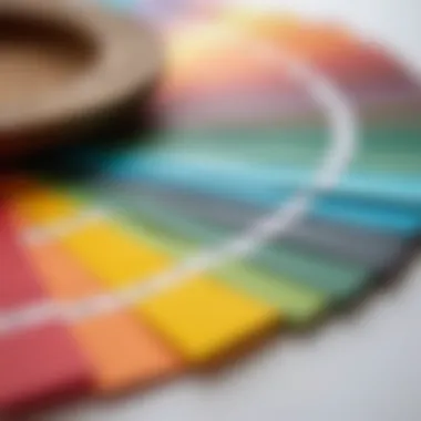 Diverse Color Palette for Interior Design Color palette showcasing various hues for interior spaces