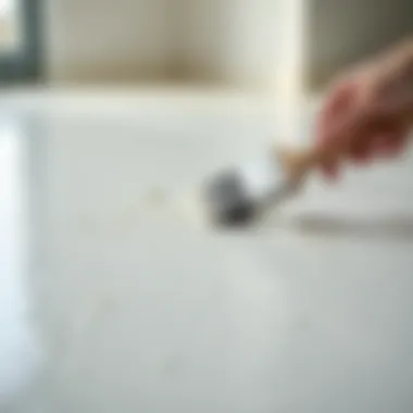 Surface Preparation Essential for Painting Success Well-prepared surface ready for painting