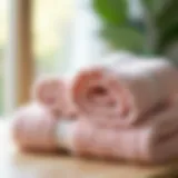 A close-up of a fluffy towel