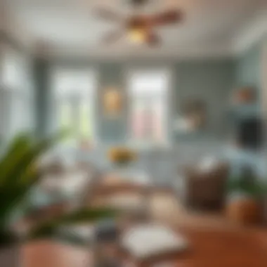 Aesthetic Harmony in Interior Design Charming interior showcasing a harmonious blend of colors and textures