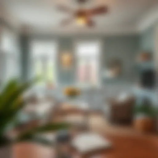 Aesthetic Harmony in Interior Design Charming interior showcasing a harmonious blend of colors and textures