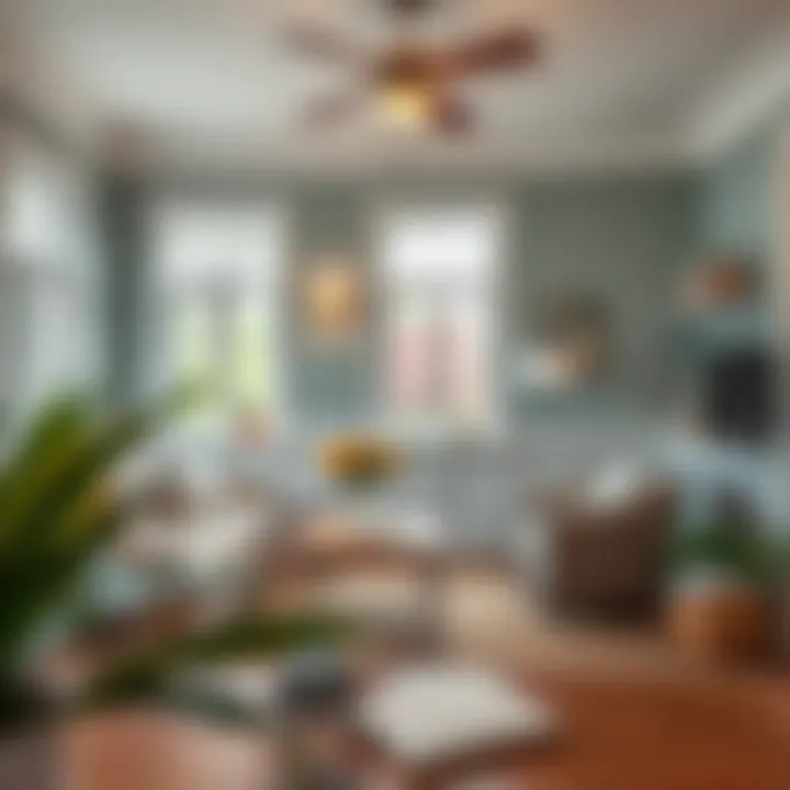 Aesthetic Harmony in Interior Design Charming interior showcasing a harmonious blend of colors and textures