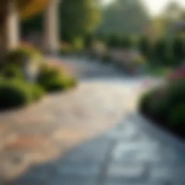 Intricate Stone Patio Designs Elegant stone patio design showcasing intricate patterns